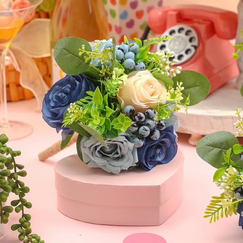 10 Pack Wedding Bridesmaid Bouquets Artificial Flowers