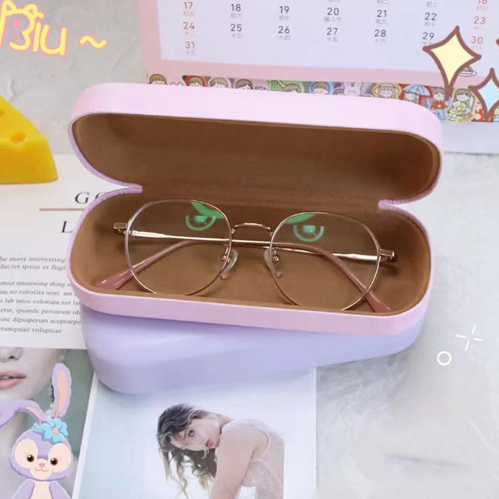 Glasses Protect Case Myopia Glasses Organizer Box Outdoor Women Carry It With You Sunglasses Storage Box Floral Letter Pattern 4