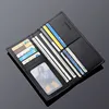 Practical gift Men's long wallet Leather horizontal top layer cowhide leather wallet card bag 2