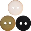 12pcs Flat Two Hole Shirt Buttons 11.5mm Sewing Accessories Green White Black Scorched Sides Design Fashion Button 5