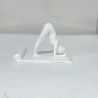 Elegant Yoga Girl Sculpture Stand - Stylish and Versatile for Home Decor and Device Display