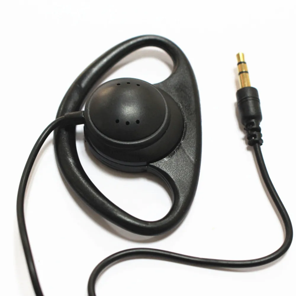 D Shape Earpiece Headset 3.5mm Single Side Earphone Hook Earbud for Tour Guide System Receiver Tablet Laptop PC wired headphones wired headset