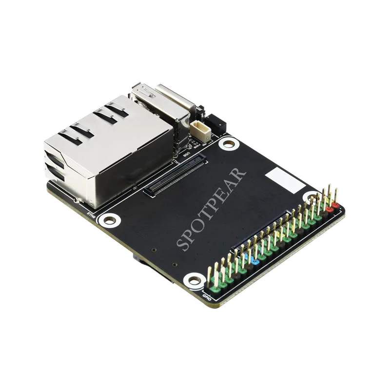 Raspberry pi Compute Módulo io Board Dual Gigabit Ethernet Mini Open-source Router - Imagem 3