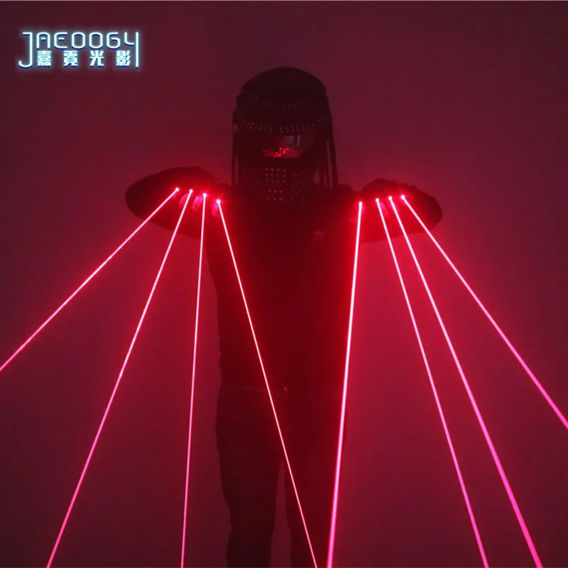 Red Laser Gloves Nightclubs Stage Performances Fluorescent Props LED Luminous Glasses Music Festival