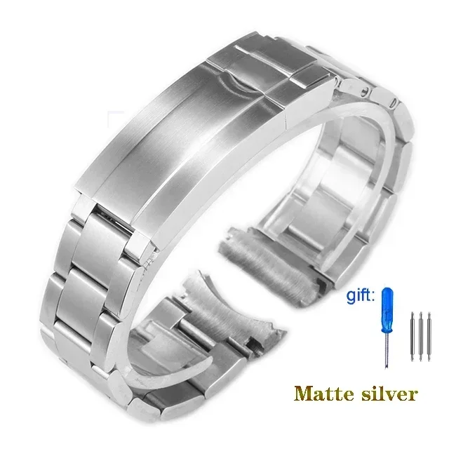 Premium 904 Stainless Steel Men's Oyster Watch Bracelet - Metal Strap 20mm/21mm