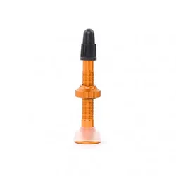 40mm Tubeless Tire Repair Nozzle with Valve Cap Extender (Orange)
