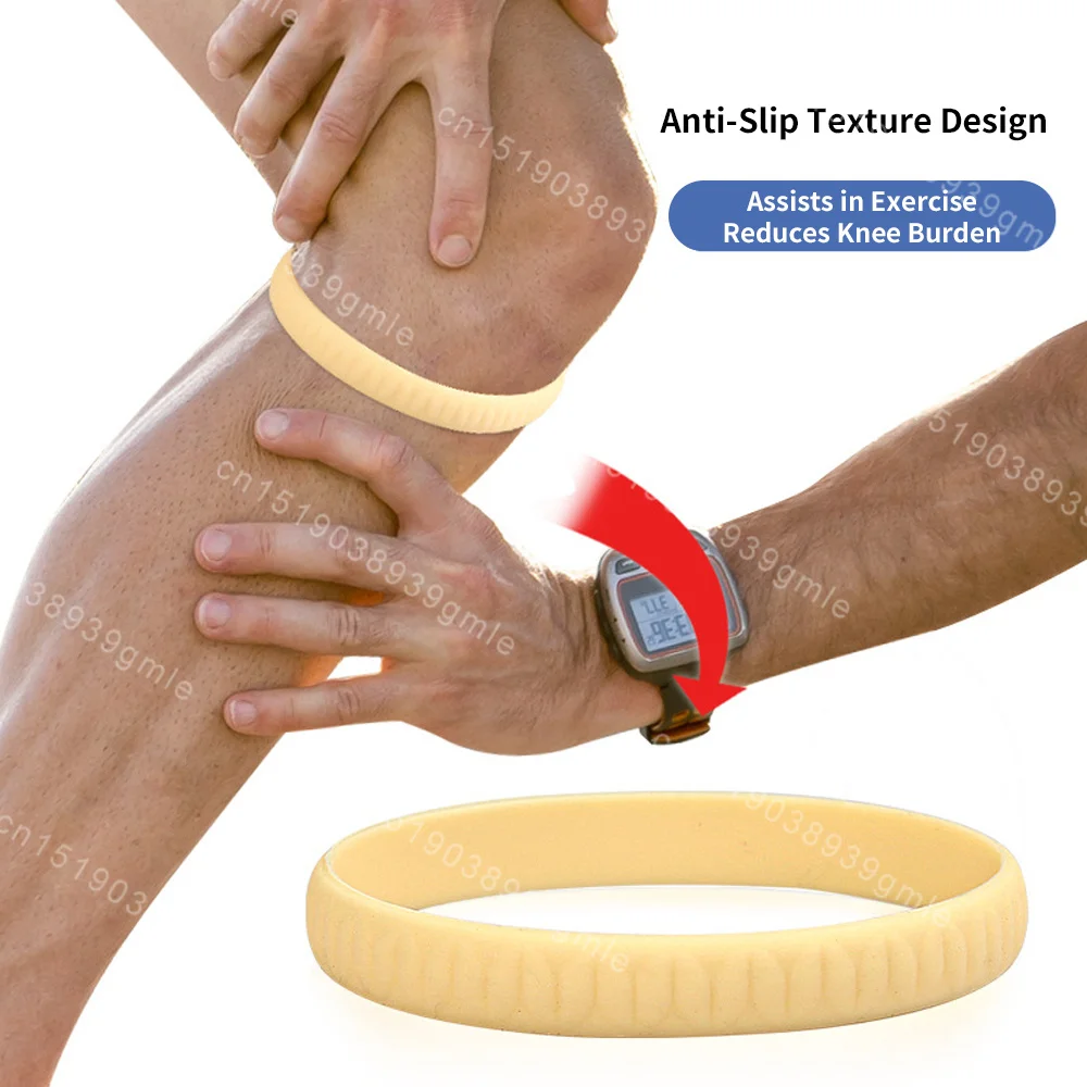Silicone Knee Strips Patella Tendon Knee Strap Patella Brace Sport Strap Running Hiking Soccer Basketball 1 Pair patellar band