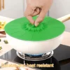5pcs Microwave Cover Silicone Lids  Suction Covers for Pots Pans Bowls Cups Skillets Splatter Protection Easy Food Storage 4