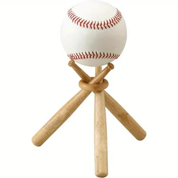 Wooden Baseball Display Stand 1