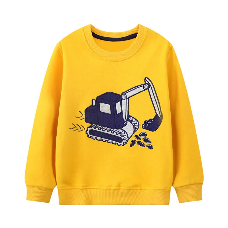 thumbnail image 1 of Little Maven 2024 Nuevas camisetas de primavera y otoño Ropa para niños Ropa para niños Sudaderas con capucha para niños Sudadera de algodón con dibujos de dinosaurios, 1 of 5