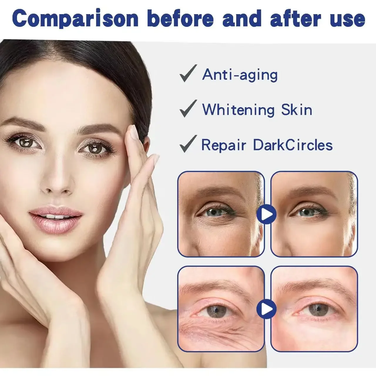Anti-Wrinkle Eye Cream Remove Eye Bags Dark Circles Anti Aging Lifting Firming Whitening Moisturizing Brighten Serum Skin Care