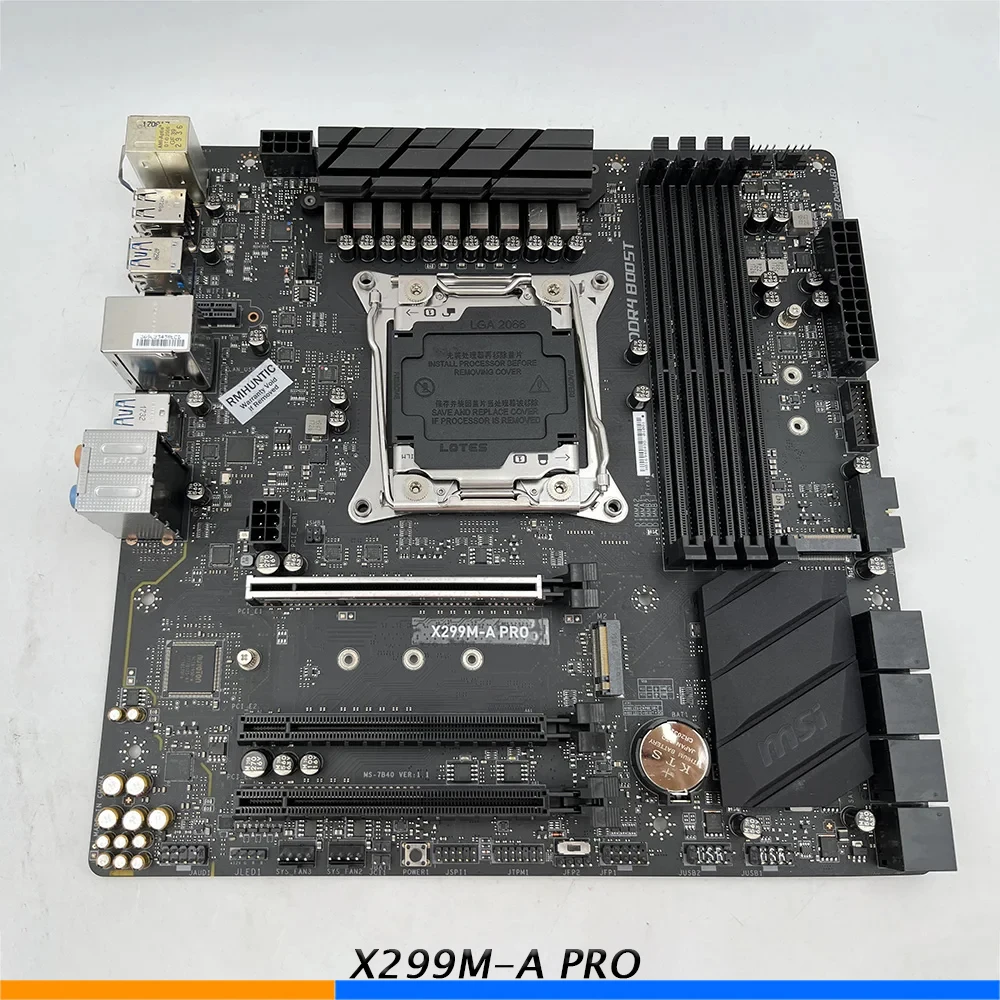 Desktop Motherboard For Msi X299M-A PRO M-ATX X299 DDR4 LGA 2066 64GB Only Supported I7-7740Xand i5-7640X 3 Desktop Motherboard For Msi X299M-A PRO M-ATX X299 DDR4 LGA 2066 64GB Only Supported I7-7740Xand i5-7640X
