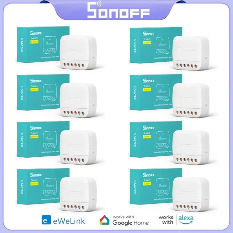 

SONOFF S-MATE2 Extreme Switch Mate EWeLink-дистанционное управление через Smart Switch для умного дома, работа с Alexa Google Home IFTTT