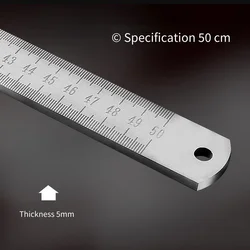 Multi - Functional Stainless Steel Ruler & Emergency Window - Breaking Tool (20inch (5 mm thick))