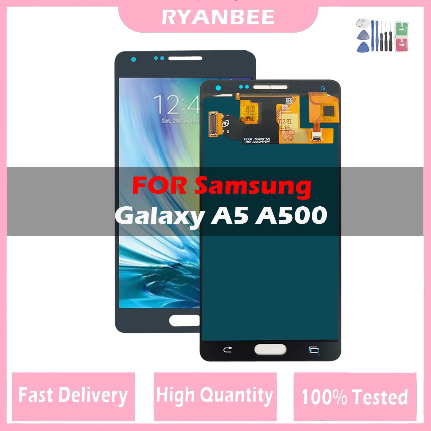 Nuovo Lcd Per Samsung Galaxy A5 2015 A500Fu A500 A500F A500M Display Touch Screen Digitizer Sostitutivo