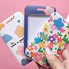 DIY lovely flower Japan and South Korea net red card set id card pass hang accessories holder keychain lanyard pass card holder 3