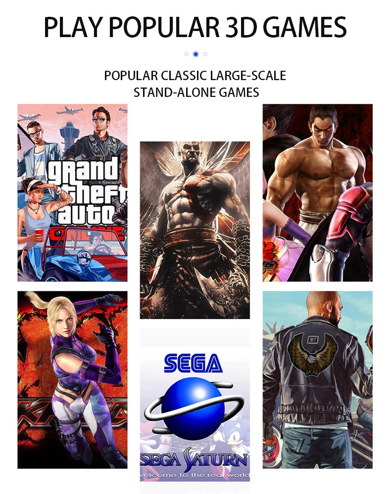 G11 Pro Game Box 4K HD TV Game Stick Consola de videojuegos con 30000-60000 juegos retro Reproductor de juegos portátil con control remoto