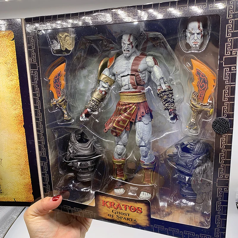 NECA God of War Ghost of Sparta Kratos In Ares Armor Blades Action