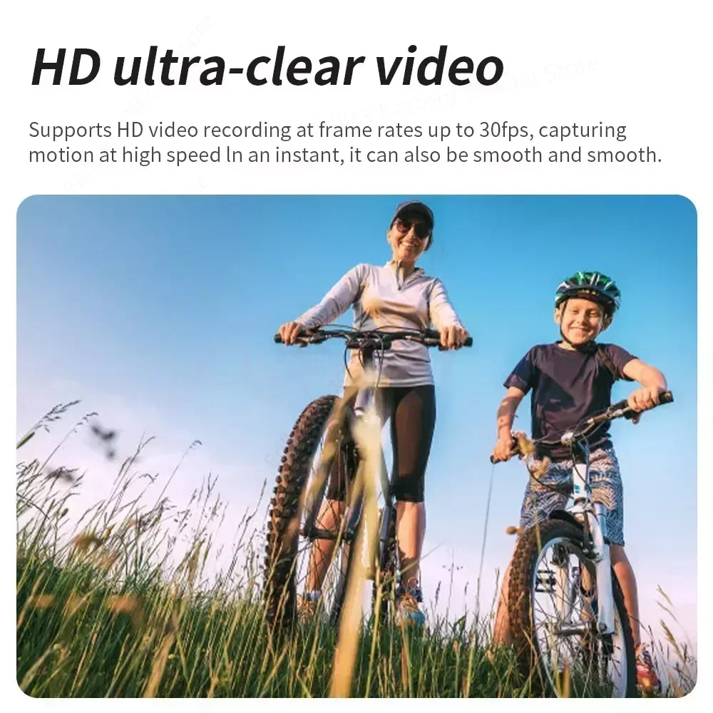 4K Ultra HD Pocket Action Camera 270° Rotatable Vlog Wifi Mini Sports Cam Waterproof Case Helmet Travel Bicycle Driver Recorder 3