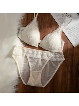 حمالة صدر مريحة للنساء على شكل حرف U من الأمام وإغلاق من الدانتيل، 2025 كوب ناعم رفيع لاسلكي بدون سلك داخلي حمالة صدر خفيفة الوزن 4