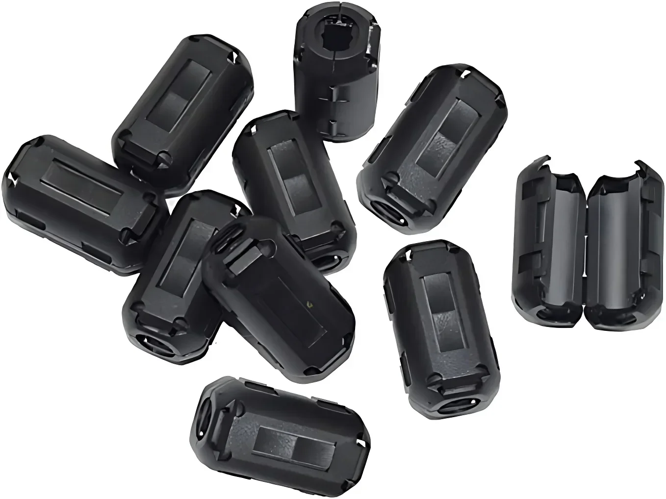 3.5/5/7/9/13/15mm Ferrite Core Cord Ring Durable Noise Suppressor Power Cords & Video Cables Choke Clip Cables Tools 10Pcs