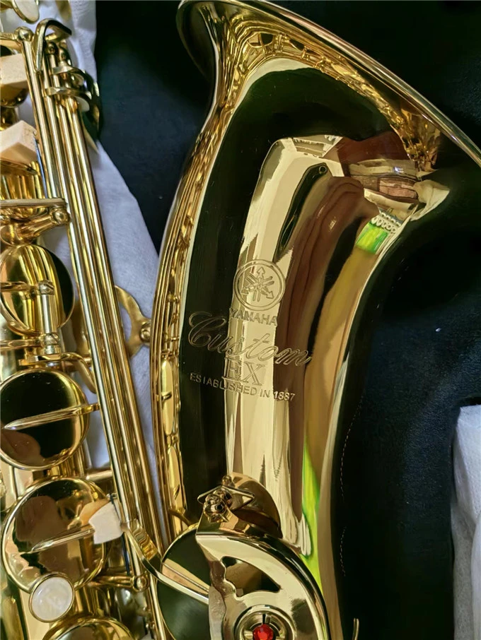 Hot Selling Bb Tenor Saxophone Gold Lacquer Yts875ex Yellow Brass Musical Instrument
