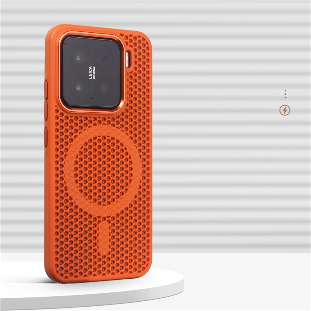 Magnetic Cooling Heat Dissipation Wireless Charging Breathable Back Cover Case