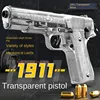 M1911 Colt Toy Gunman Gun, Soft Bullet Shell, Catapult Blaster, Manual Air Gun Launcher, Boys Shooting Game 14+y 5