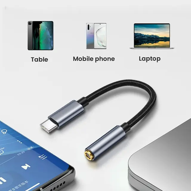 음악 청취부터 통화까지, USB C-3.5mm 암 헤드폰 잭 어댑터의 완벽한 동반자