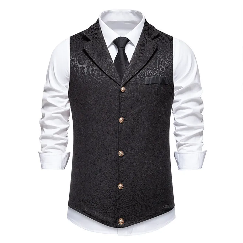 #4829 Black Red Blue Men's Blazer Vest Euro Size Vintage Vests Man Single Breasted Outerwear Men's Suits Vest Spring Autumn