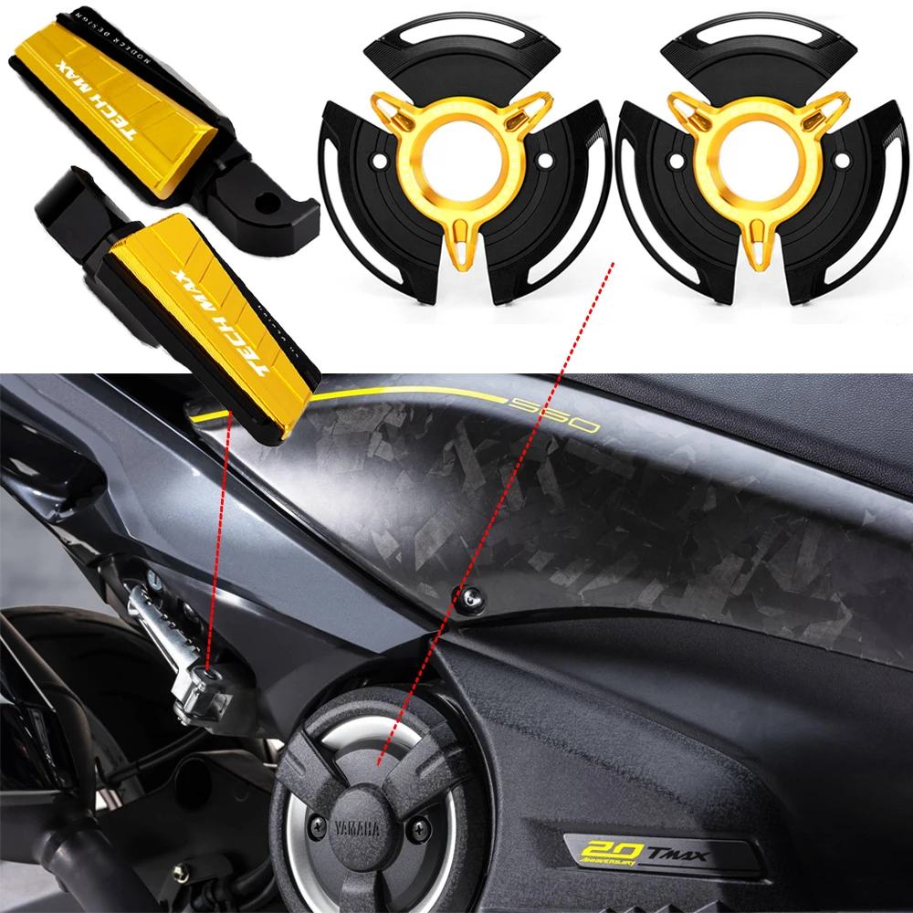 

Motorcycle Frame Slider Protector TMAX560 Engine Stator Cover Guard Footrest Pegs For Yamaha TMAX 560 TECHMAX T-max560 Tech Max