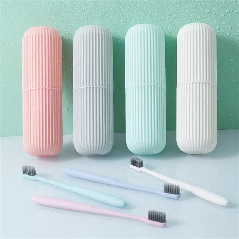 Travel Portable Toothbrush Cup Toothpaste Holder Storage Case Box Organizer Toiletries Storage Cup