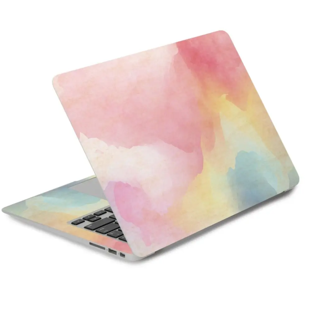 DIY Laptop Stickers Skins A+C Side Waterproof Laptop Decor Vent Holes PVC for Macbook HP Dell Lenovo Acer ASUS