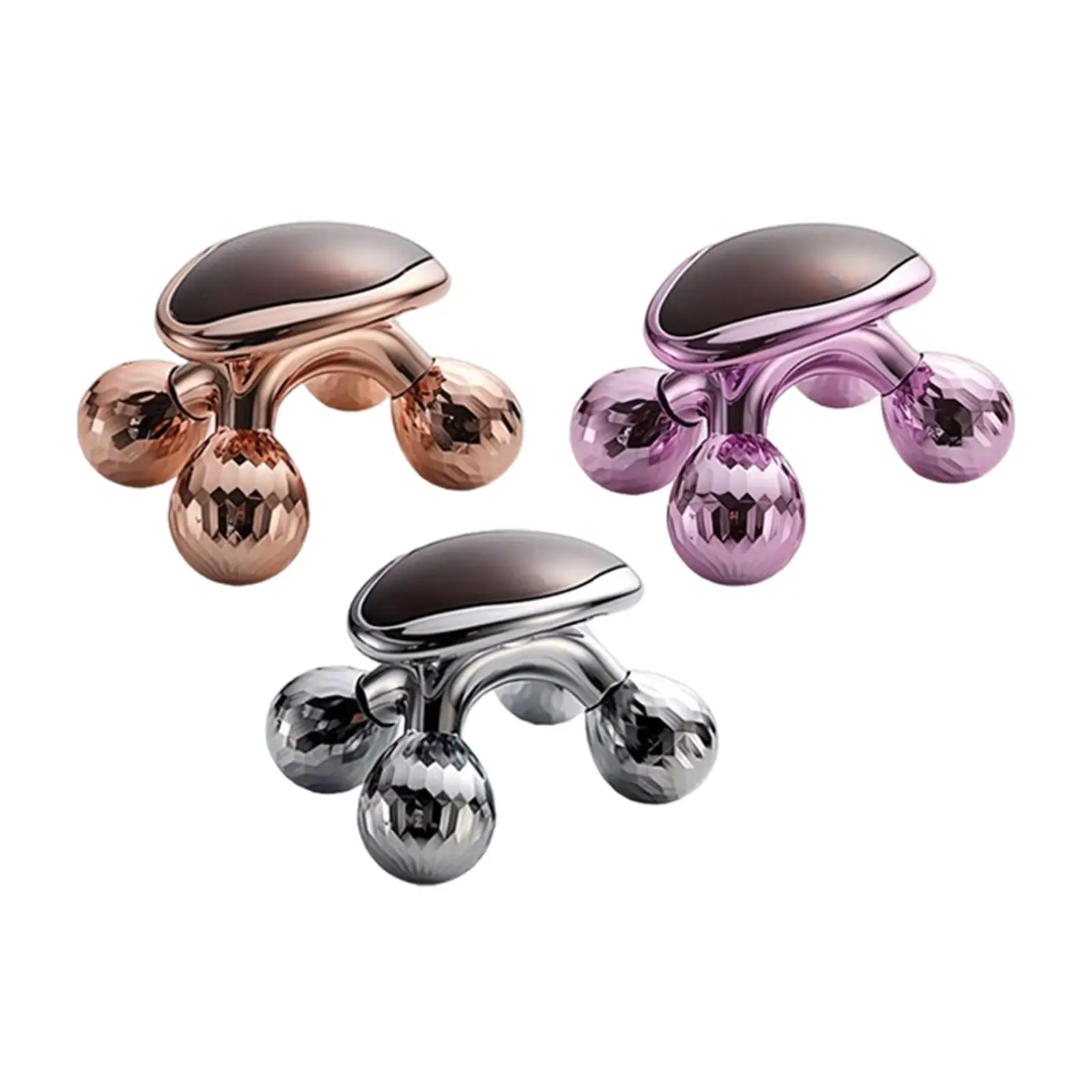 Microcurrent Facial Roller Device Solar Panel Manual Massage Tools Face