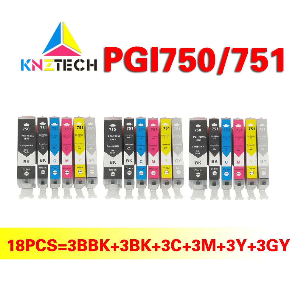

Совместимый чернильный картридж PGI750 PGI 750 CLI 751 для принтера Canon MG6370 MG7170 MG7570 IP8770 MG6770 MG6670