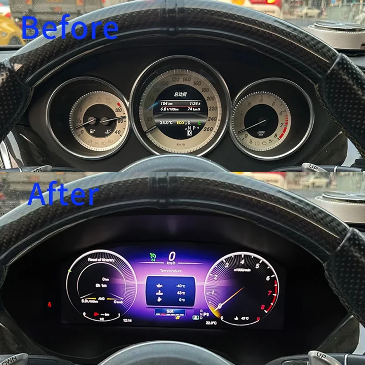 Panel de Instrumentos LCD de 12.3 Pulgadas para Mercedes Benz CLS 2012-2017, Cabina Virtual, Tablero Digital, Velocímetro, Linux NTG4.5 5