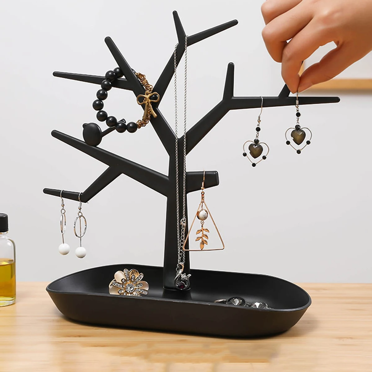 Tree Shaped Jewelry Display Stand Plastic Durable
