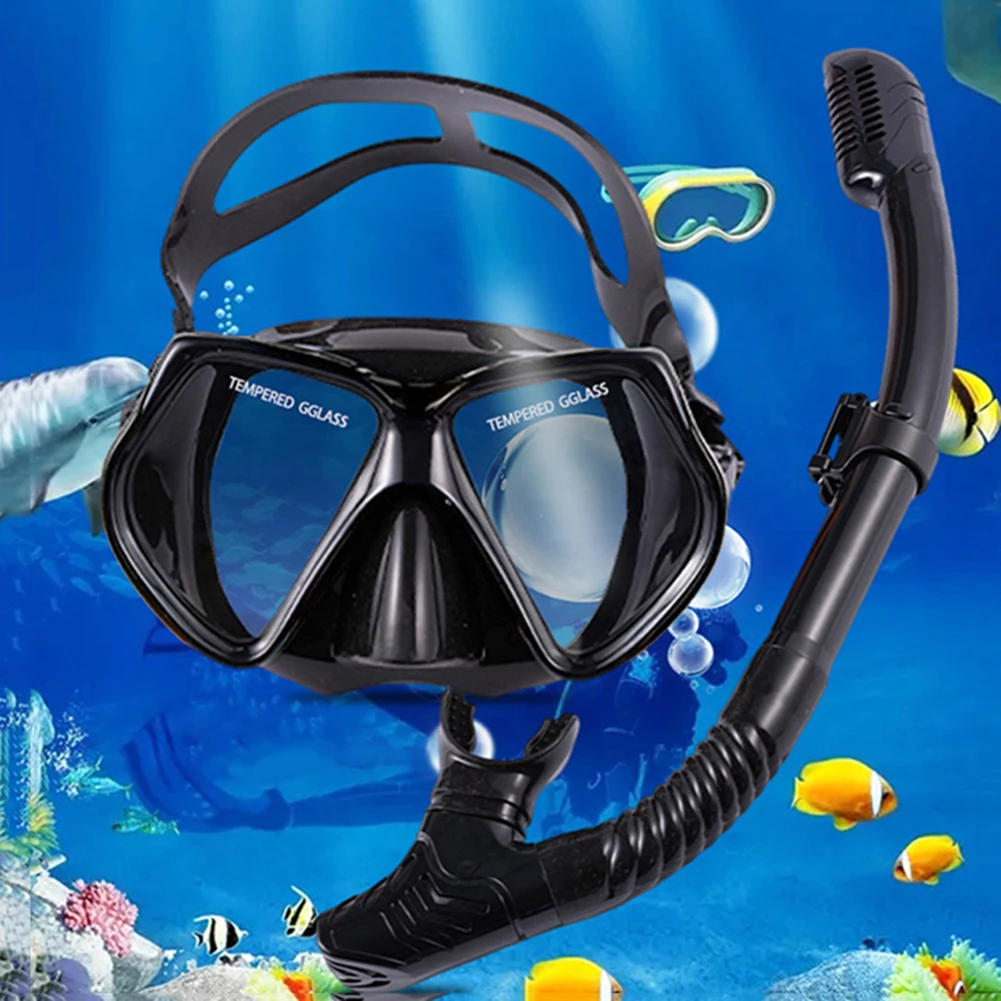 Professional Scuba Diving Masks Snorkeling Set Diving Goggles Adult Silicone Skirt Anti-Fog Goggles Glasses Swimming Equipment