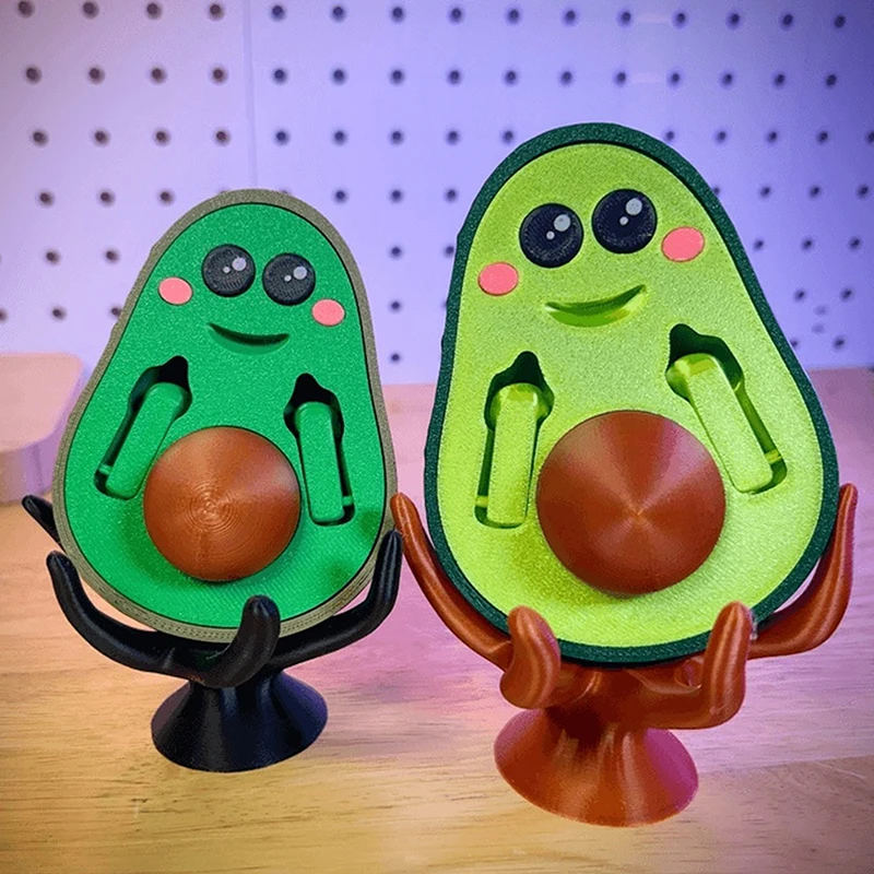 3D Printed Middle Finger Avocado Toys Statue Home Decor Gifts For Your Friends miniature figurines 3d printed toy
