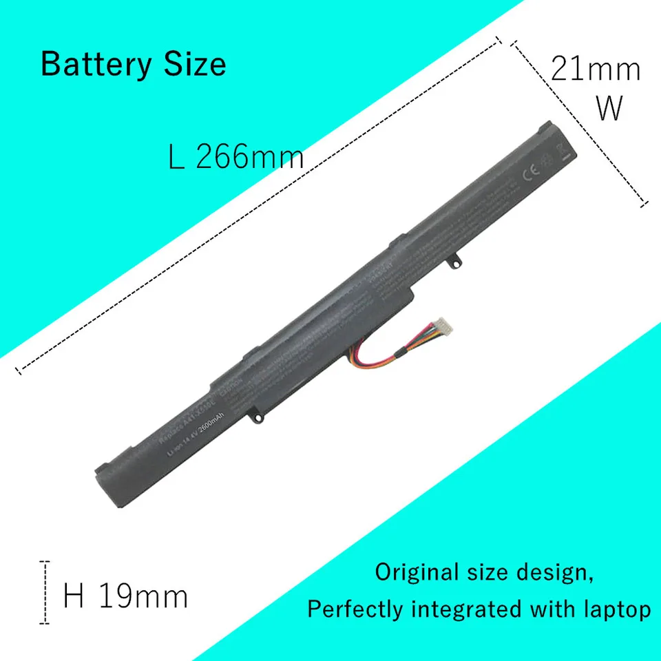 Weihang Battery A41-X550E For ASUS A450E X450E X550z K550E X750m X750j X751m