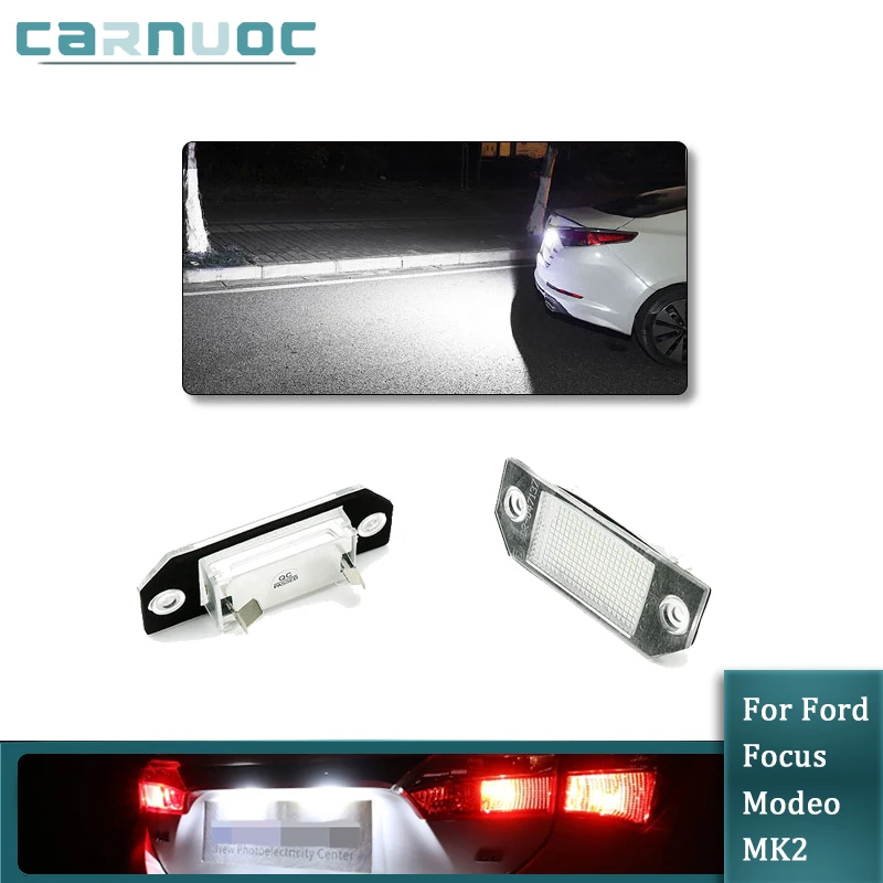 

CANBUS Error Free Car Number License Plate Light For Ford Focus 2 C-Max Ford Focus MK2 2003-2019 No Error White Bulb