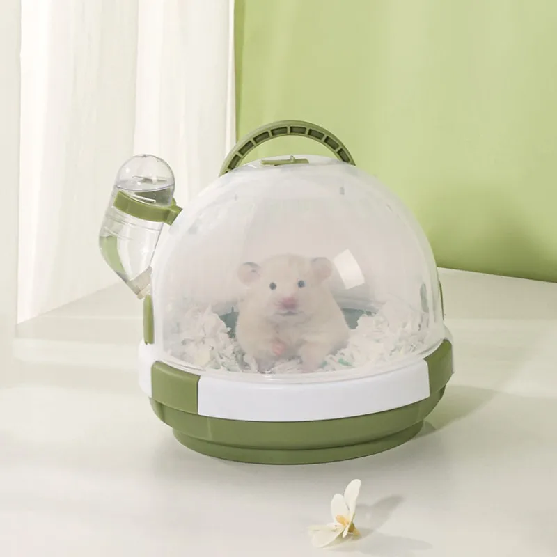 Small Animal Carrier Rodent Hamster Cage Portable Keep Warm Winter Mini Pet Cage Guinea Pig House Travel Rat Cage for Outdoor - Image 4