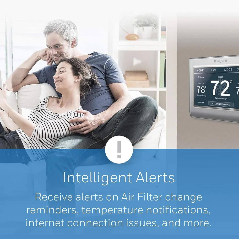 Home RTH9585WF1004 Wi-Fi Smart Color Thermostat, 7 Day Programmable, Touch Screen, Energy Star, Alexa Ready 4