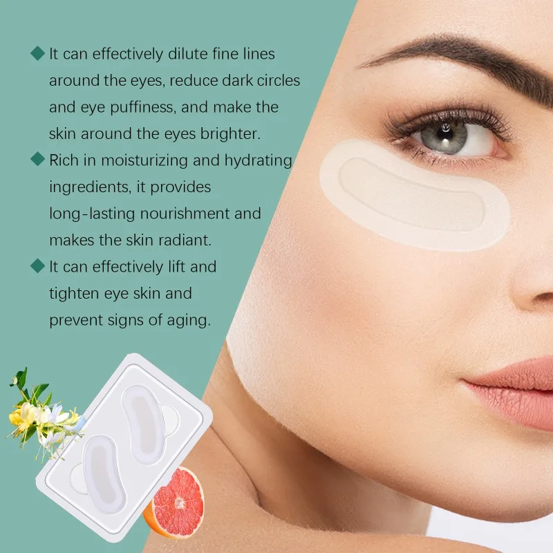 Dissolving Microneedle Eye Patches Remove Eye Bag Puffiness Dark Circles Fat Granules Anti-aging Brightening Youthful Skin