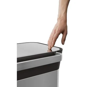 Intelligent Waste Titan Trash Can Compactor with Odor Filter, Holds Up to 90L After Compaction, Stainless Steel, 30L 6