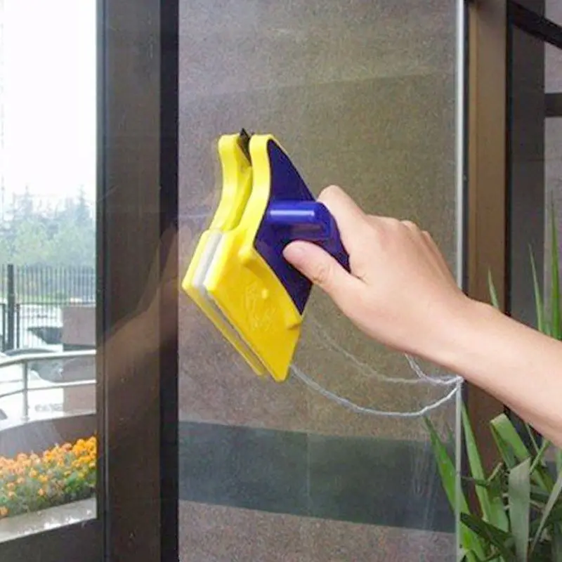 Magnetic Window Cleaner Brush Double Sided Glass Cleaner Brush with1.5m Rope for Window Cleaning Household Wiper Cleaners window cleaning brush window cleaner