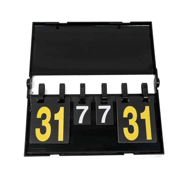 Flip Scorekeeper,Portable Scoreboard Baskeball Tennis Volleyball Scoreboard For Baskeball Multi-functional Sports Scoreboard 6