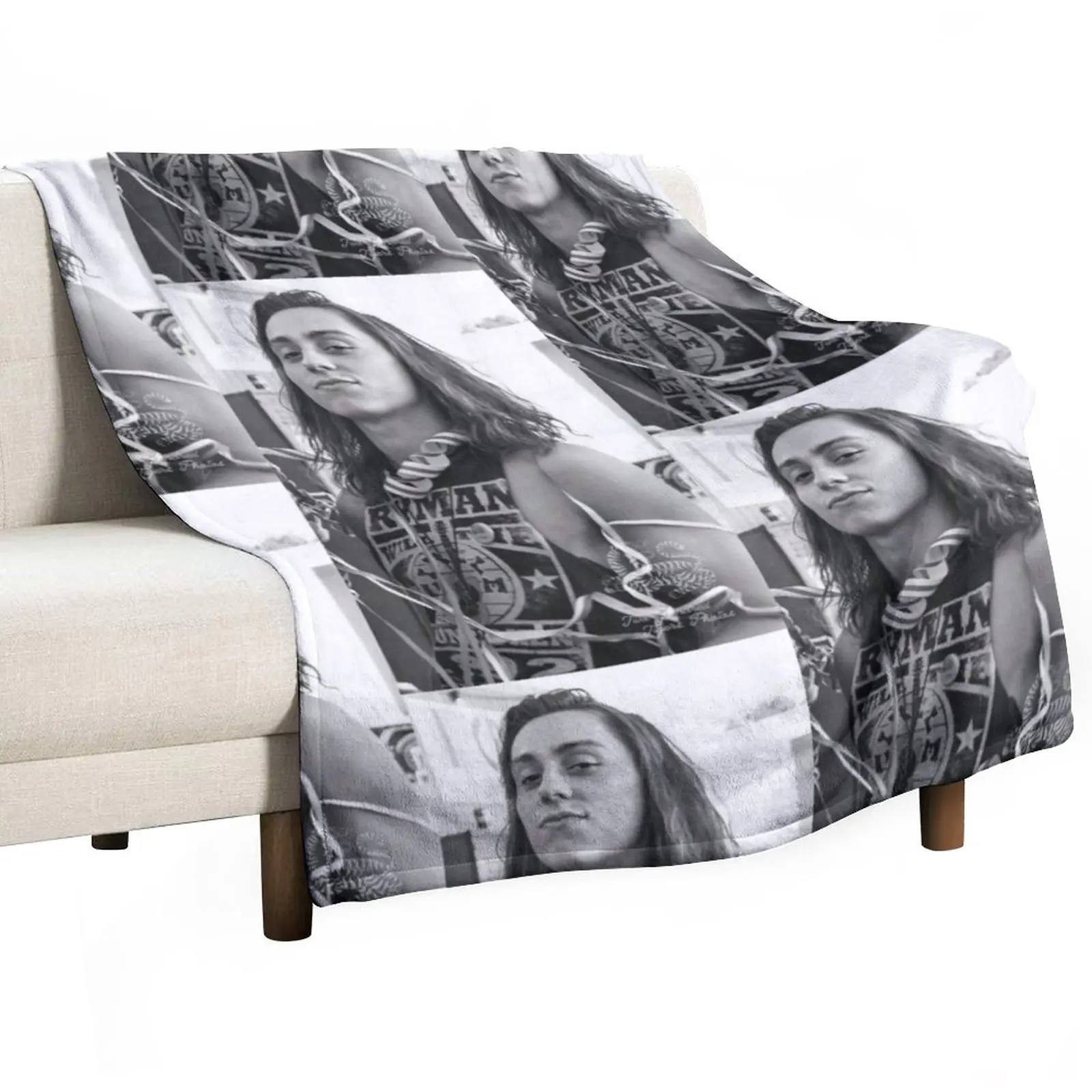 Черно-белое одеяло Jakey, пушистое одиночное одеяло для декоративного дивана