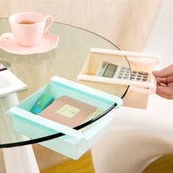 Organizador de plástico para nevera, cajón deslizante debajo del estante, soporte para nevera, cocina, fruta, caja de almacenamiento de alimentos