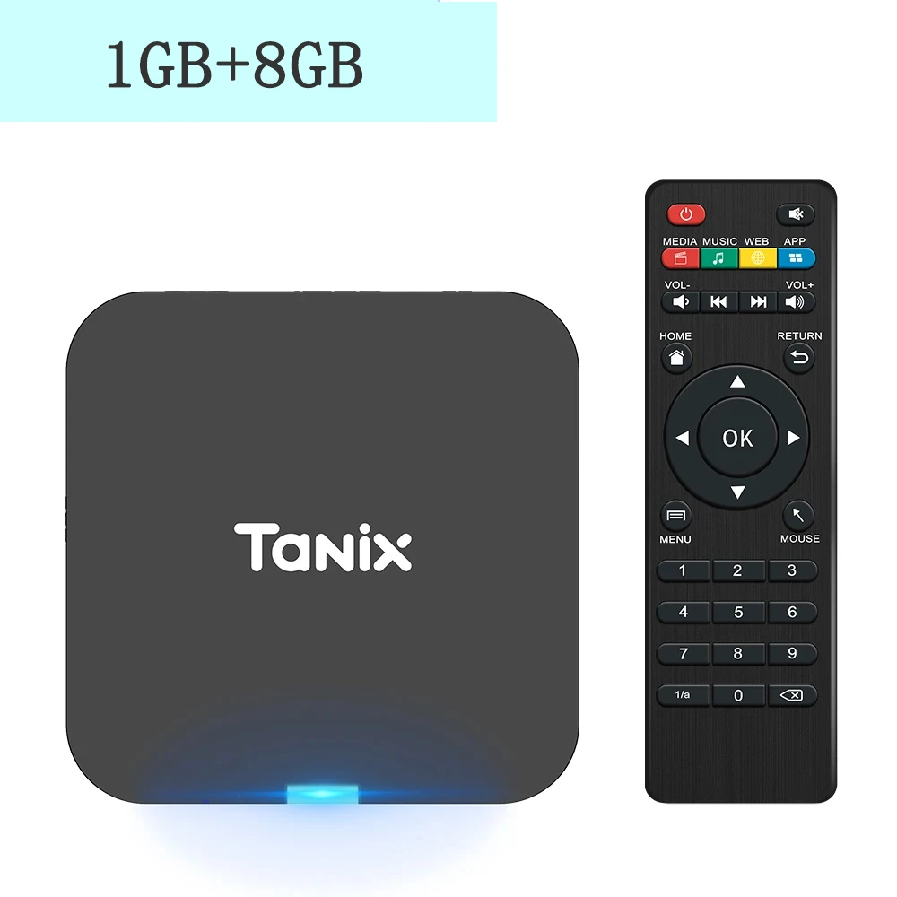 Глобальна версія Android 10.0 TV Box Tanix TX1 CPU Allwinner H313 Підтримка 4K 2.4G Wifi RAM 2GB ROM 16GB 8GB Smart TV BOX